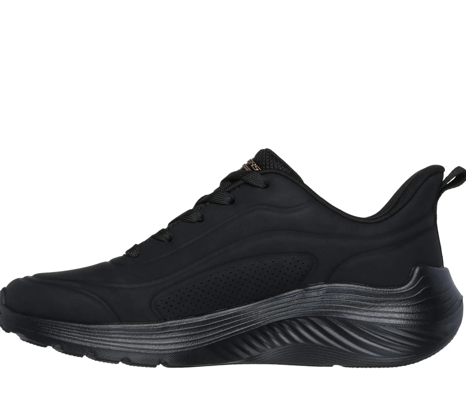 Com Atacadores|Sapatilhas-SKECHERS BOBS Sport Squad Waves - Just Wading PRETO