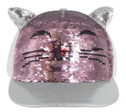 Acessórios Para A Cabeça|Chapéus E Gorros-SKECHERS Caticorn Sequin Trucker Hat ROSA / DOURADO