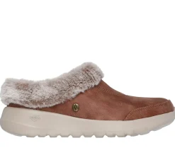 Calçado Sem Atacadores|Slippers-SKECHERS GO Lounge: On-the-GO Joy - Gratify CASTANHO CLARO