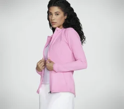 Partes De Cima|Partes De Cima-SKECHERS GO WALK Mesh Jacket ROSA CHOQUE / BRANCO