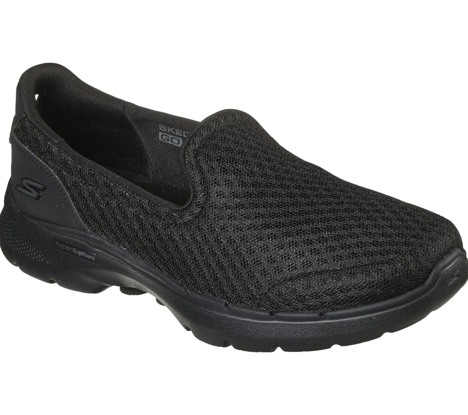 Calçado Sem Atacadores|Sapatilhas-SKECHERS GOwalk 6 - Big Splash PRETO