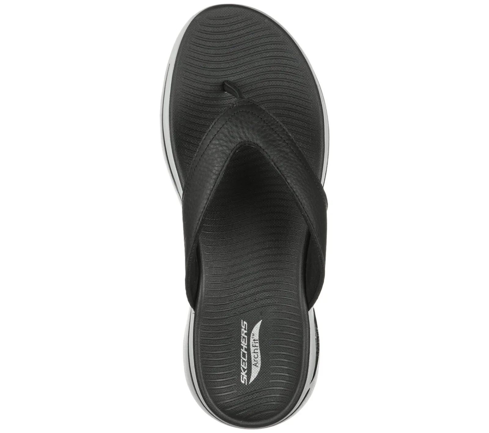 Sandálias-SKECHERS GOwalk Arch Fit Sandal PRETO / CINZENTO
