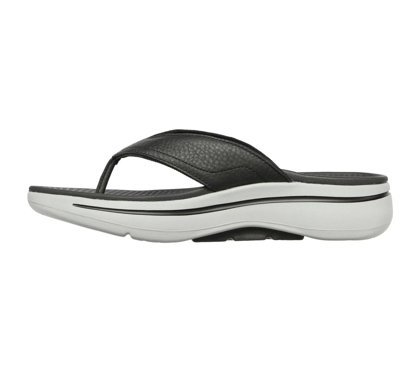 Sandálias-SKECHERS GOwalk Arch Fit Sandal PRETO / CINZENTO