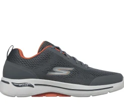 Sapatilhas-SKECHERS GOwalk Arch Fit - Idyllic CARVÃO / LARANJA