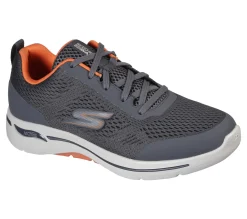 Sapatilhas-SKECHERS GOwalk Arch Fit - Idyllic CARVÃO / LARANJA