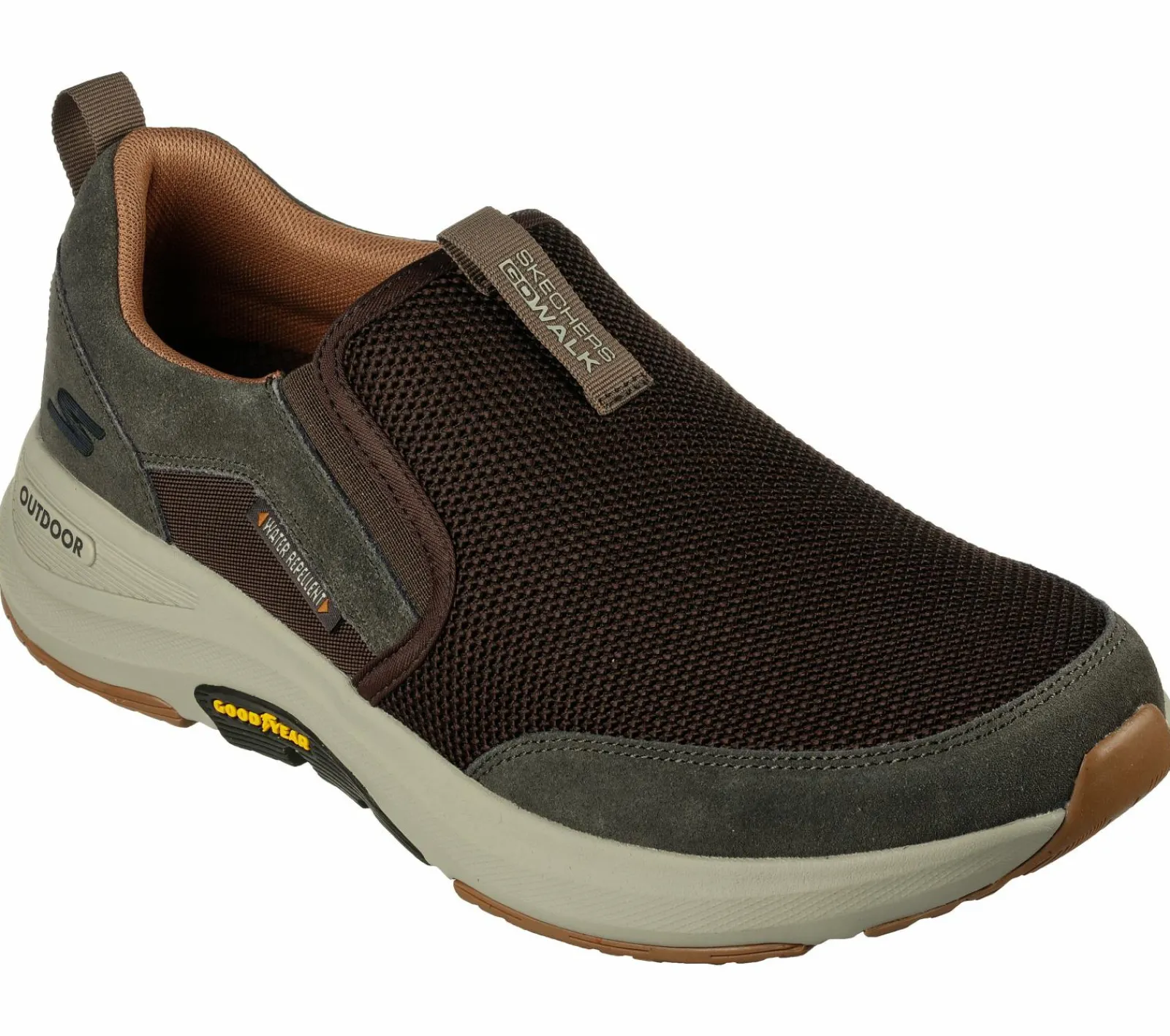 Calçado Sem Atacadores|Sapatilhas-SKECHERS GOwalk Outdoor - Andes CASTANHO