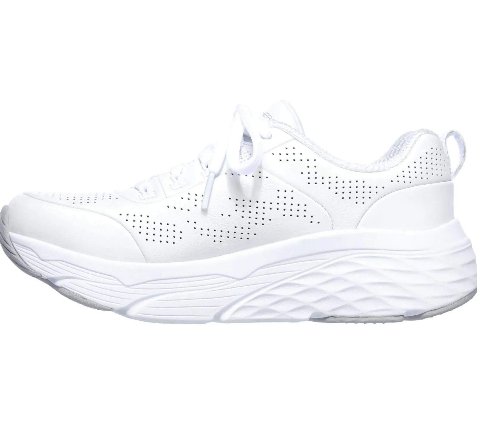 Com Atacadores|Sapatilhas-SKECHERS Max Cushioning Elite - Step Up BRANCO / PRATEADO