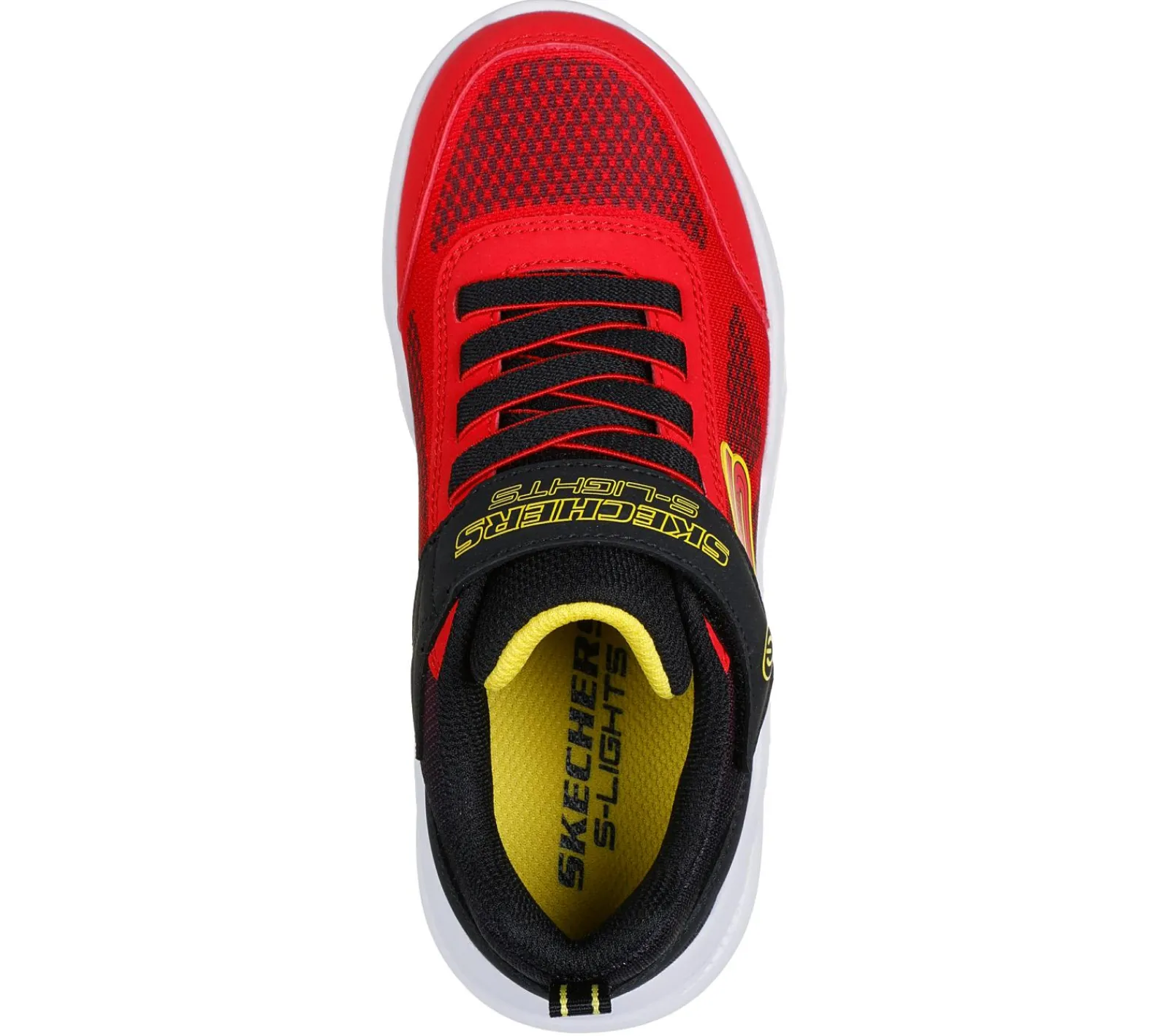 Calçado Sem Atacadores|Luzes-SKECHERS Meteor-Lights - Krendox VERMELHO / PRETO