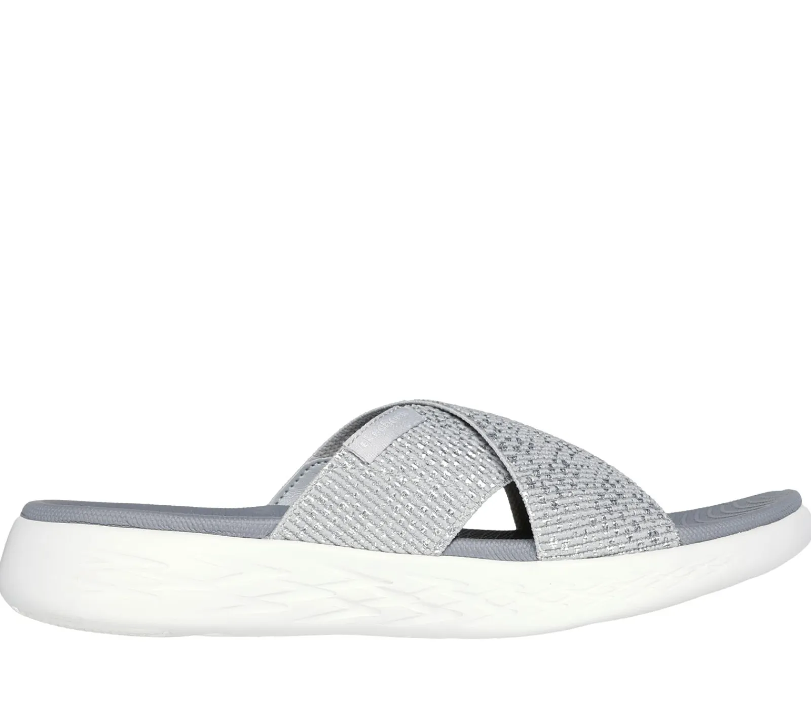 Sandálias-SKECHERS On-the-GO 600 - Glistening PRATEADO