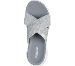 Sandálias-SKECHERS On-the-GO 600 - Glistening PRATEADO