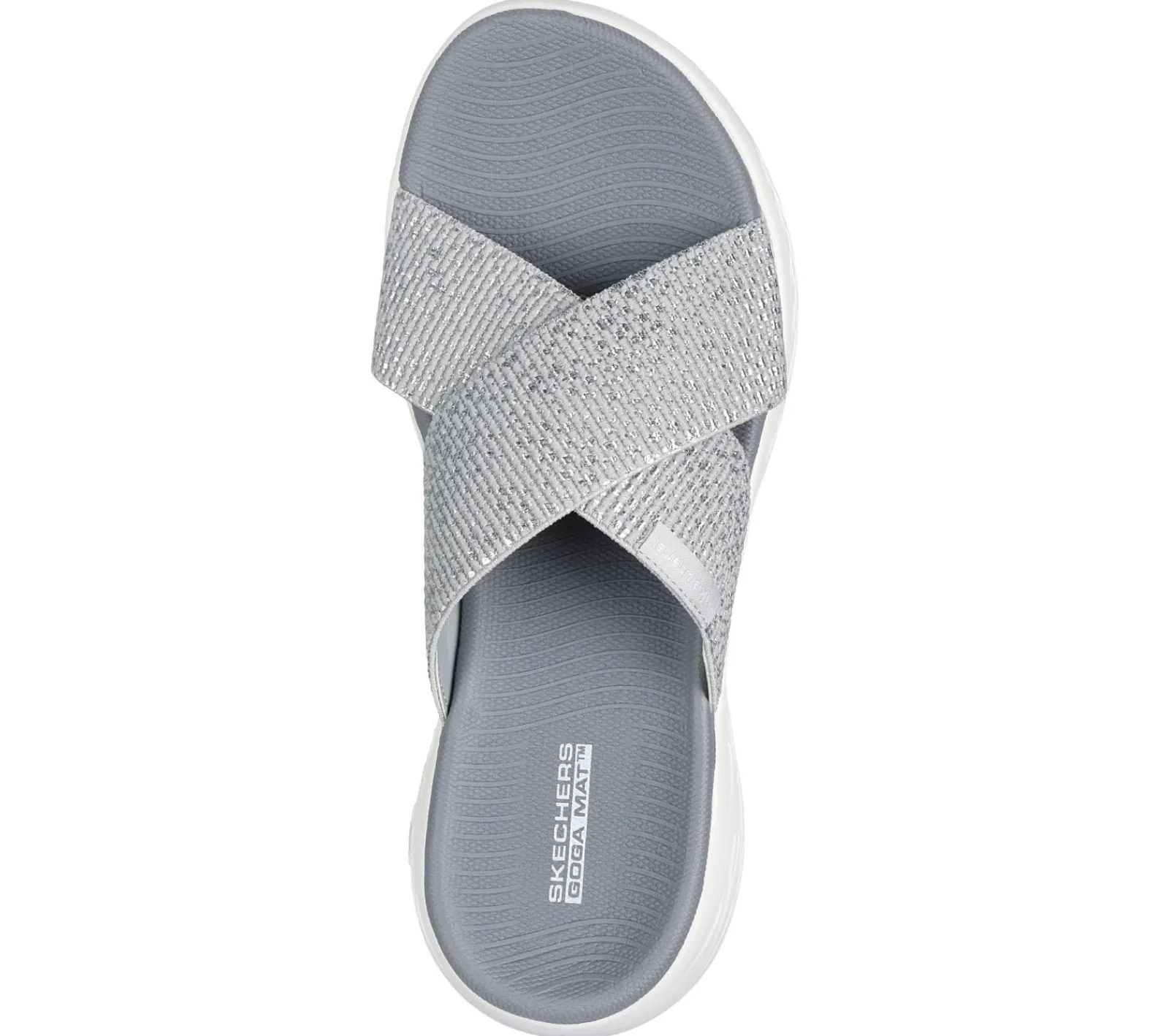 Sandálias-SKECHERS On-the-GO 600 - Glistening PRATEADO