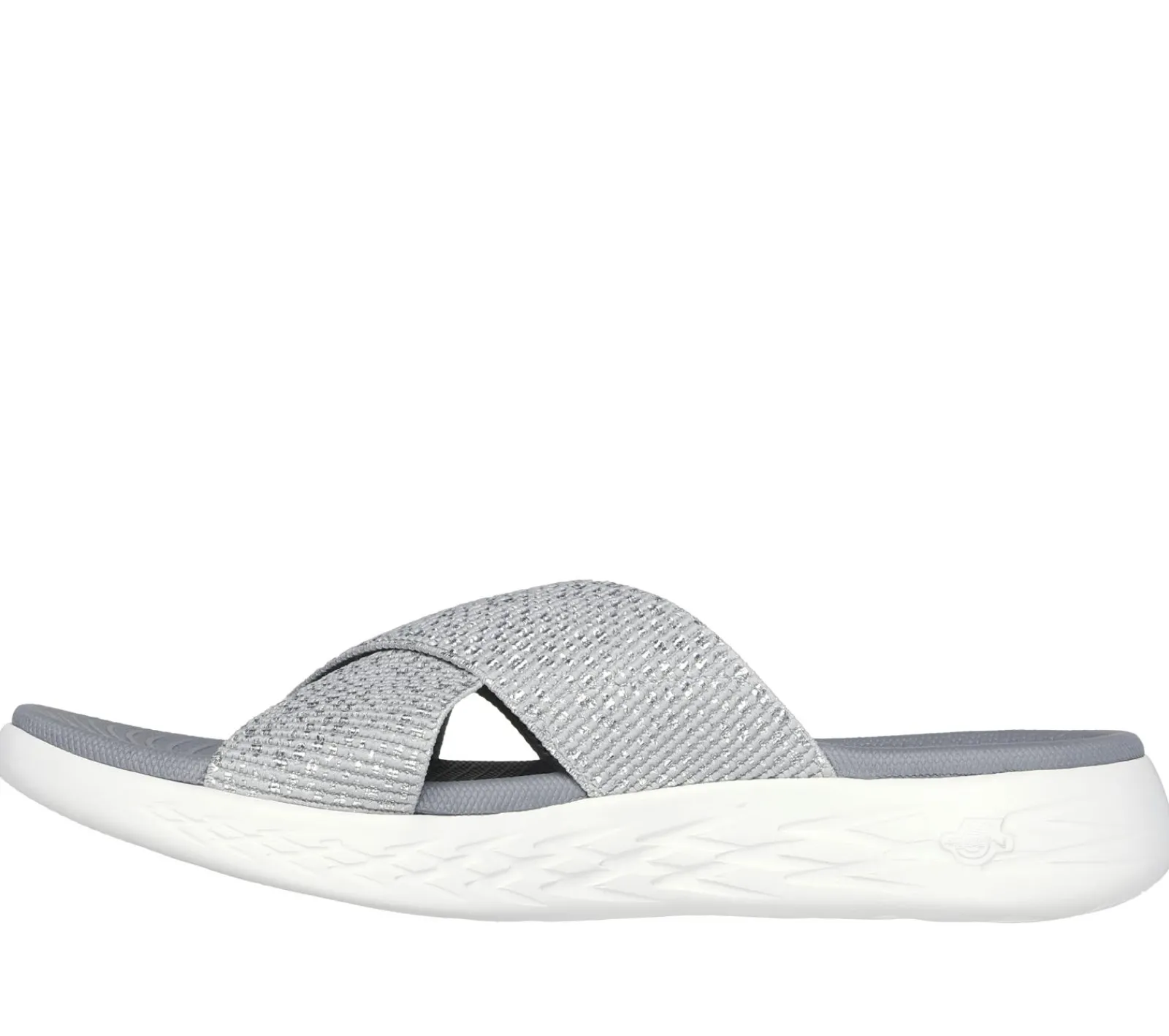 Sandálias-SKECHERS On-the-GO 600 - Glistening PRATEADO