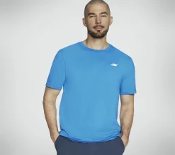 Partes De Cima|Partes De Cima-SKECHERS Pickleball Tee AZUL / VERDE