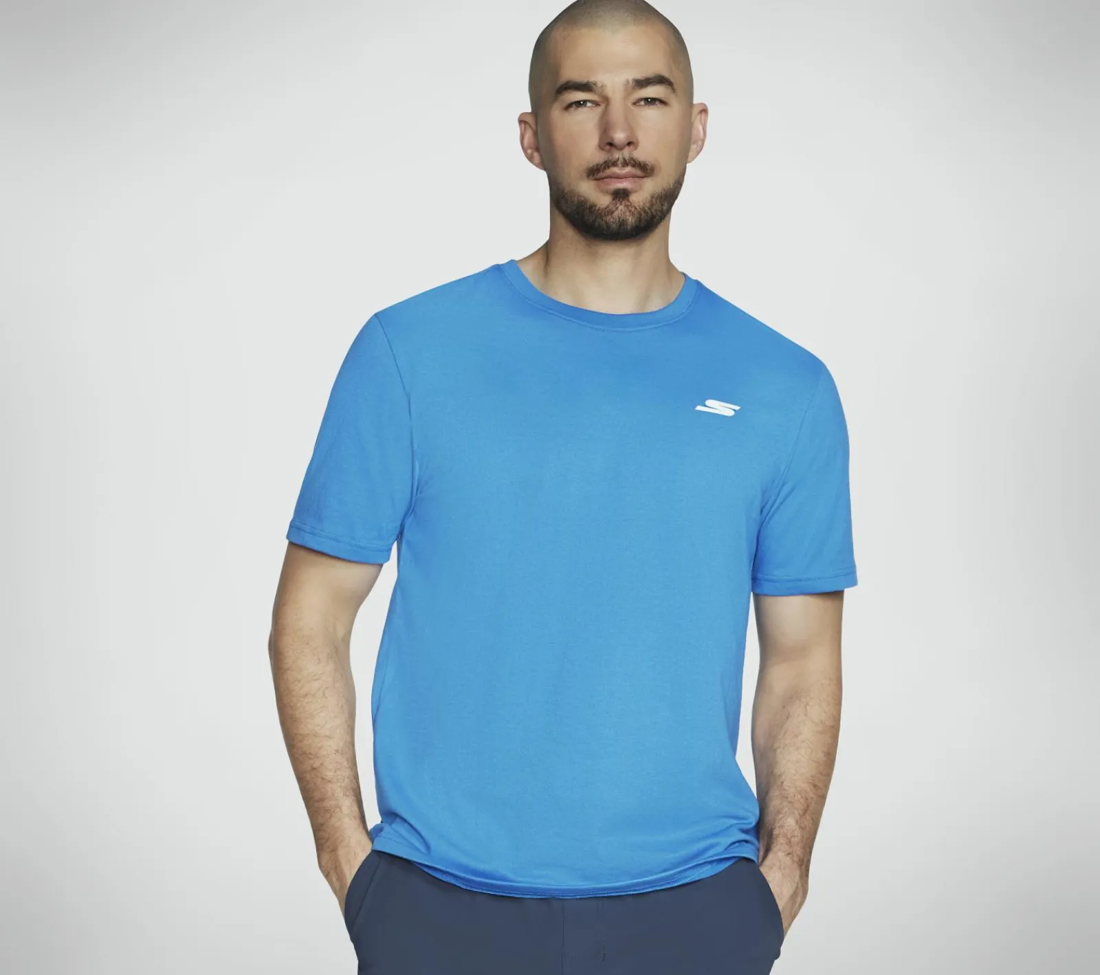 Partes De Cima|Partes De Cima-SKECHERS Pickleball Tee AZUL / VERDE