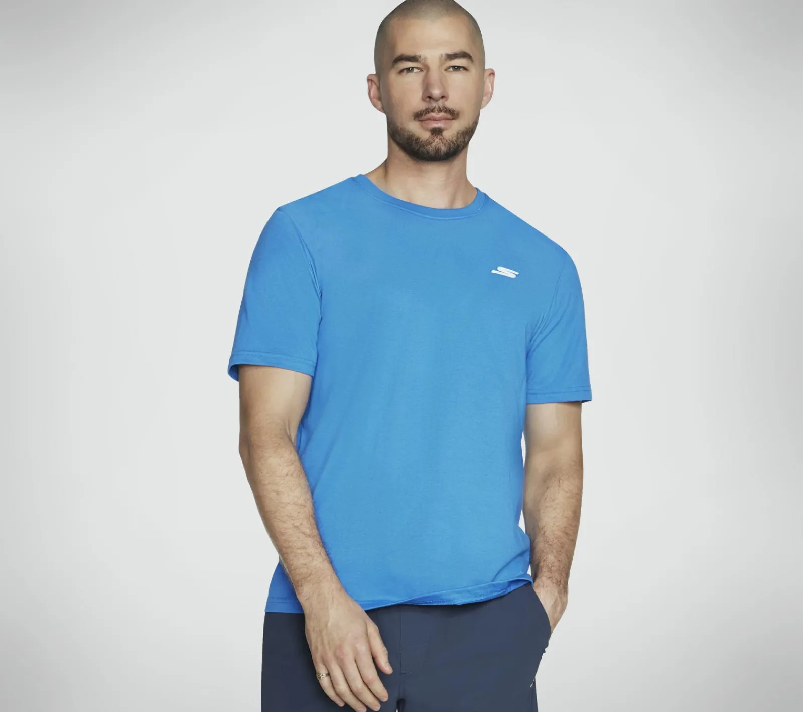Partes De Cima|Partes De Cima-SKECHERS Pickleball Tee AZUL / VERDE