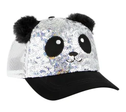 Acessórios Para A Cabeça|Acessórios Para A Cabeça-SKECHERS Sequin Panda Hat PRATEADO / PRETO