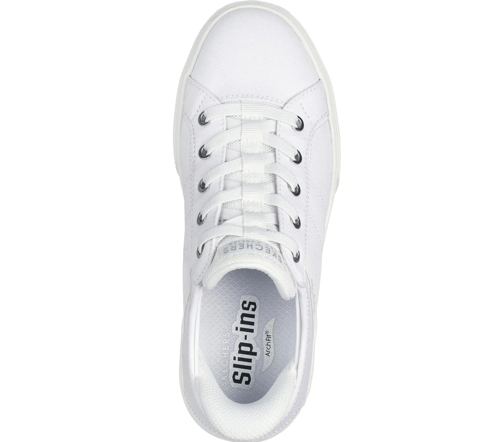 Calçado Sem Atacadores|Hands Free Slip-Ins-SKECHERS Slip-ins: Arch Fit Arcade - Forever Cozy BRANCO