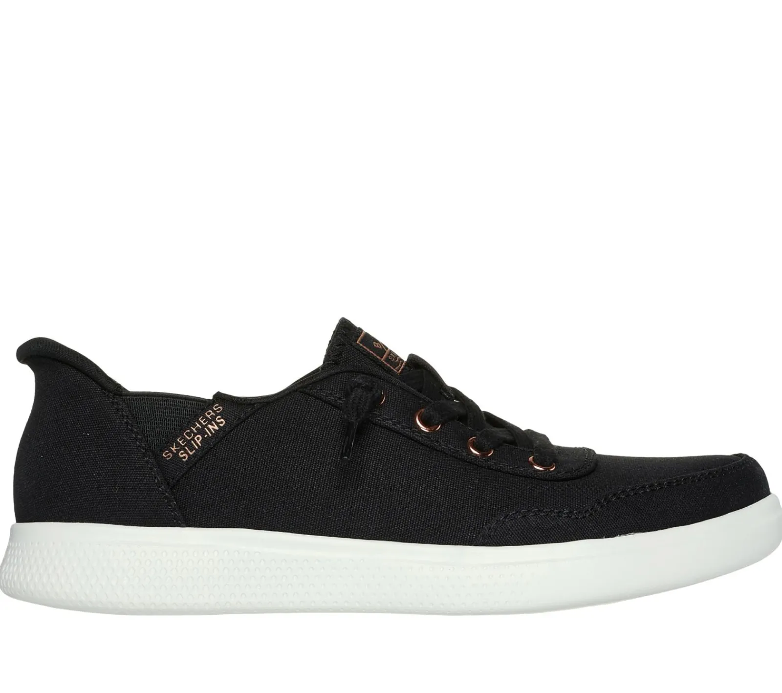 Sapatos Rasos|Calçado Sem Atacadores-SKECHERS Slip-ins: BOBS Skip Cute - B Cute Sweet PRETO