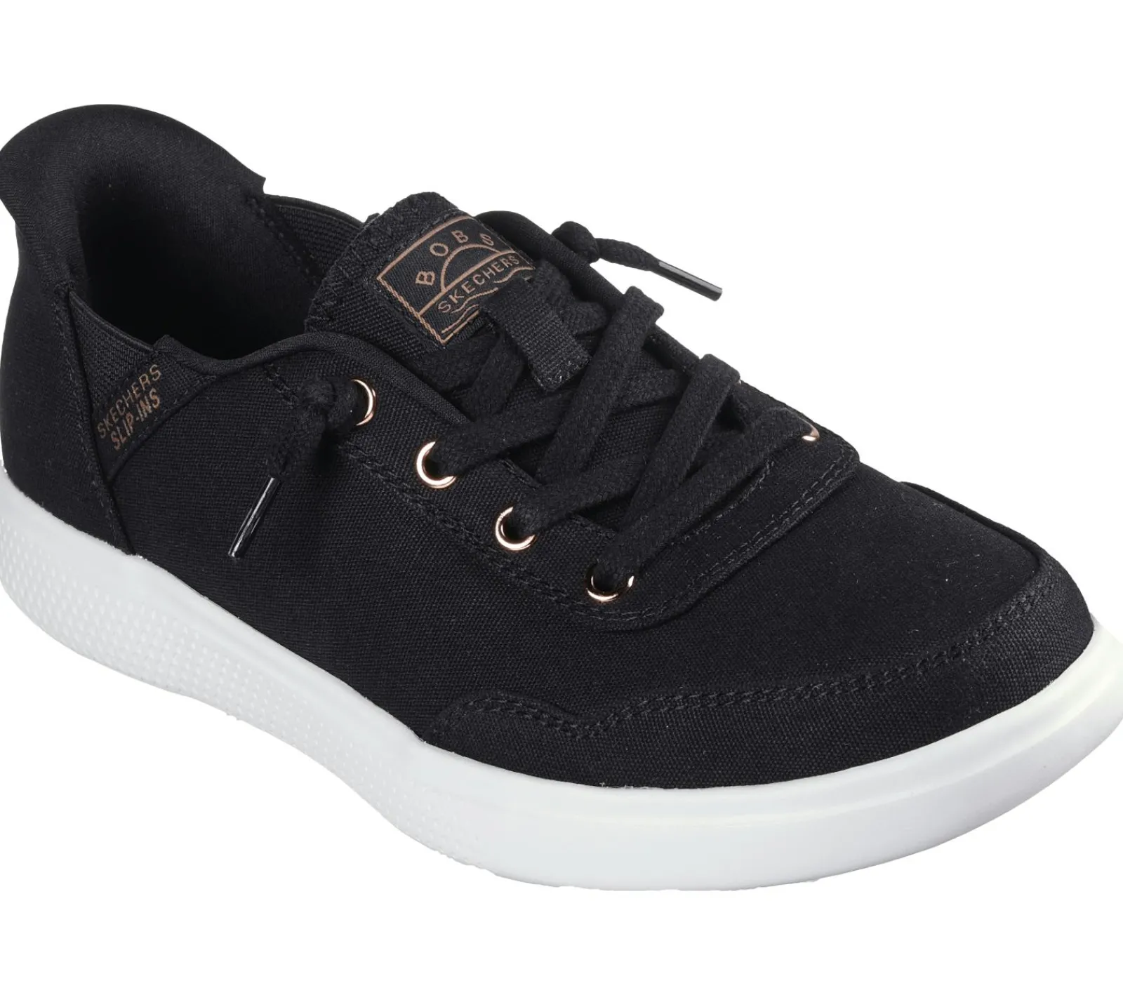 Sapatos Rasos|Calçado Sem Atacadores-SKECHERS Slip-ins: BOBS Skip Cute - B Cute Sweet PRETO