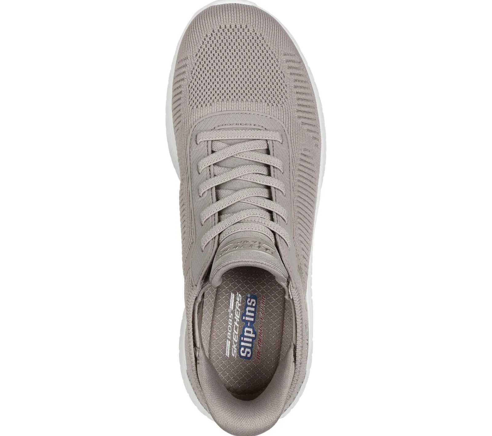 Calçado Sem Atacadores|Hands Free Slip-Ins-SKECHERS Slip-ins: BOBS Sport Squad Chaos TAUPE
