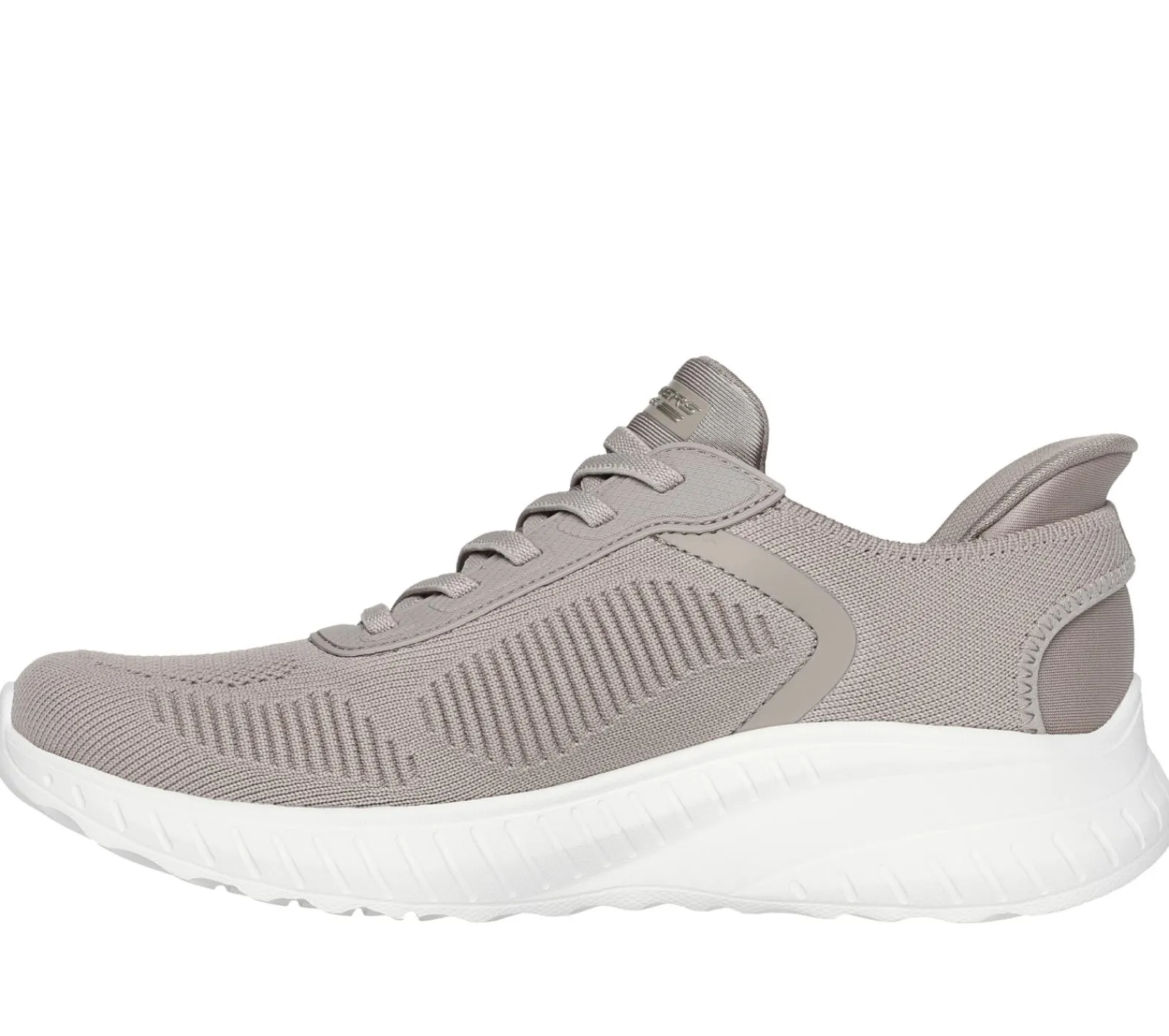 Calçado Sem Atacadores|Hands Free Slip-Ins-SKECHERS Slip-ins: BOBS Sport Squad Chaos TAUPE