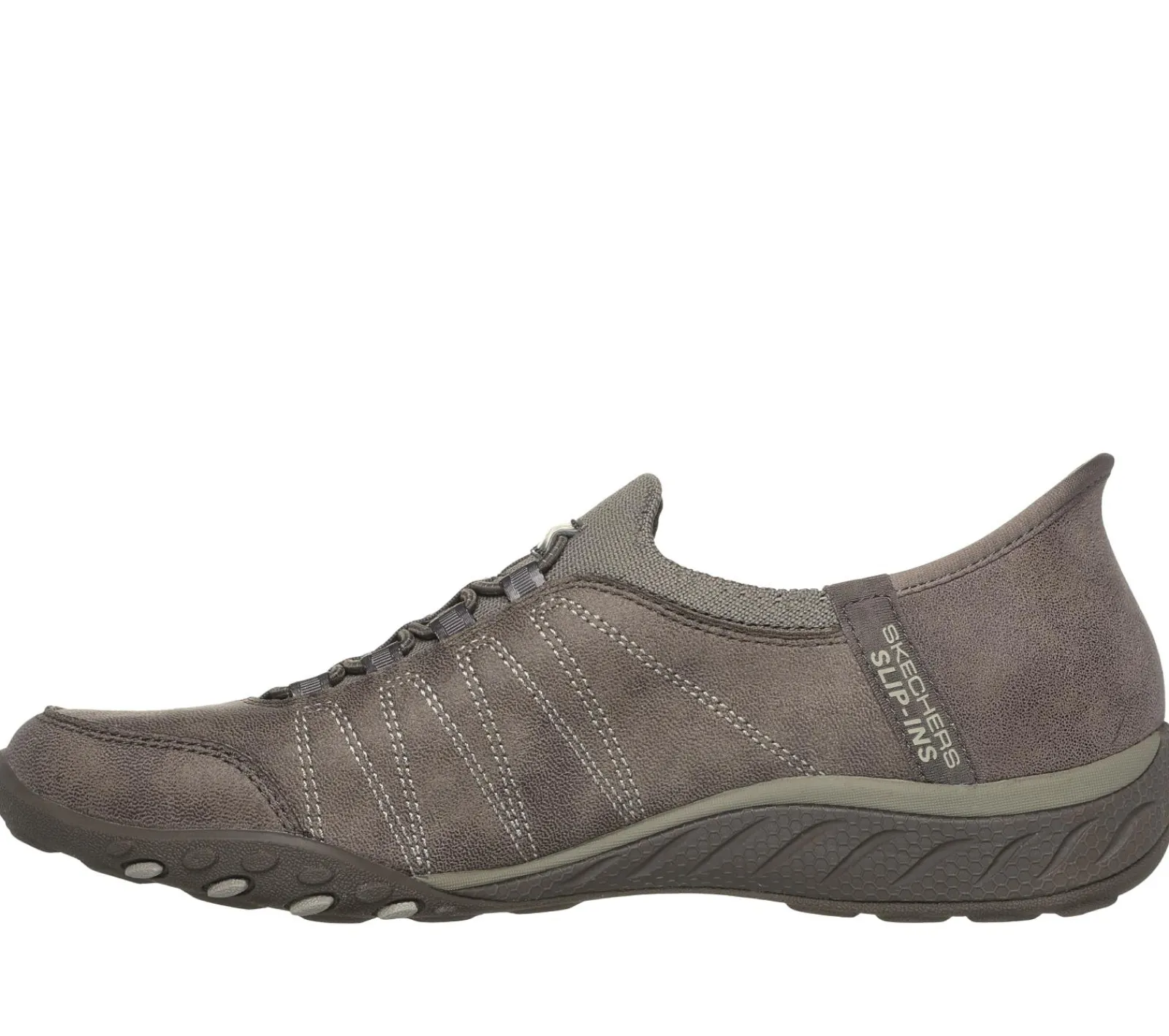 Calçado Sem Atacadores|Hands Free Slip-Ins-SKECHERS Slip-ins: Breathe-Easy - Home-Body TAUPE ESCURO