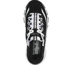 Com Atacadores|Calçado Sem Atacadores-SKECHERS Slip-ins: D'Lites - New Classic PRETO / BRANCO