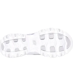 Calçado Sem Atacadores|Hands Free Slip-Ins-SKECHERS Slip-ins: D'Lites - New Scene BRANCO / PRATEADO