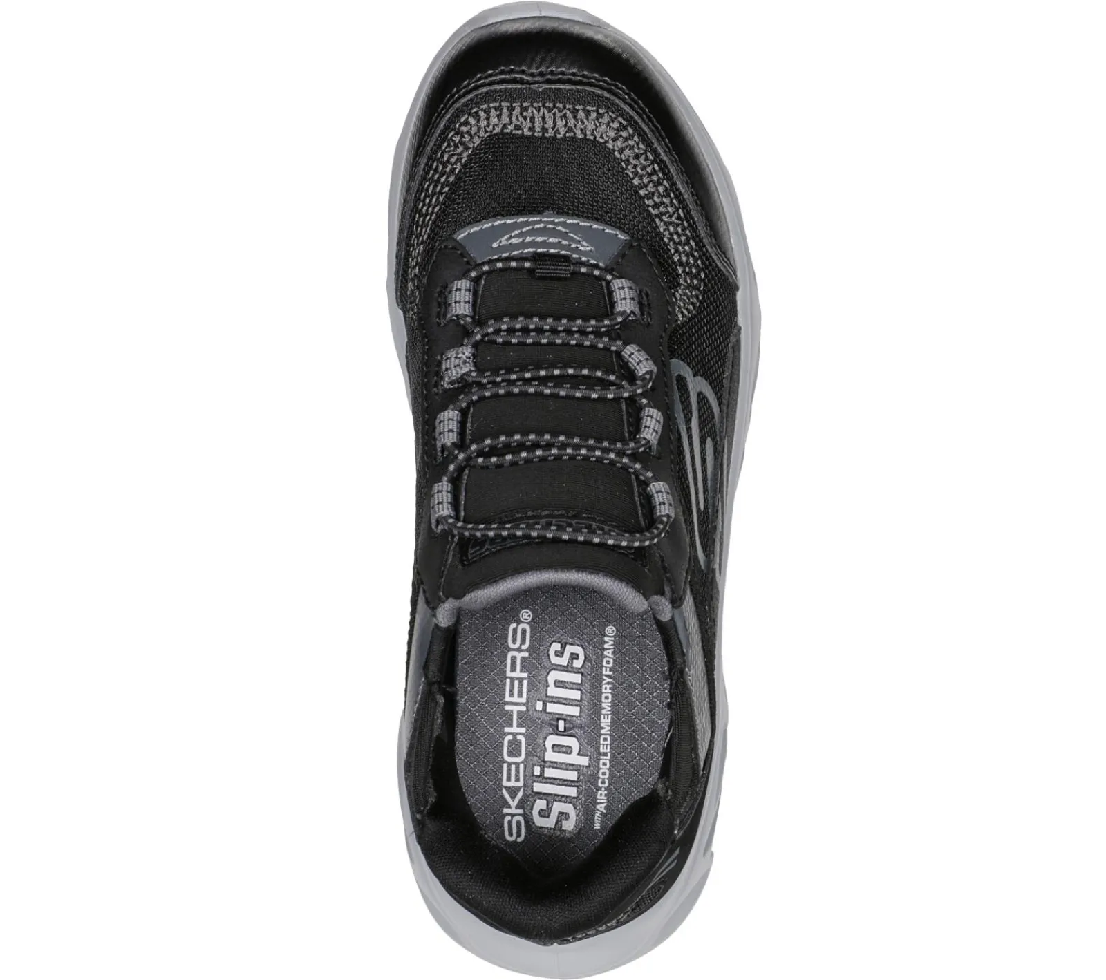 Calçado Sem Atacadores|Sapatilhas-SKECHERS Slip-Ins: Flex Glide PRETO / CARVÃO