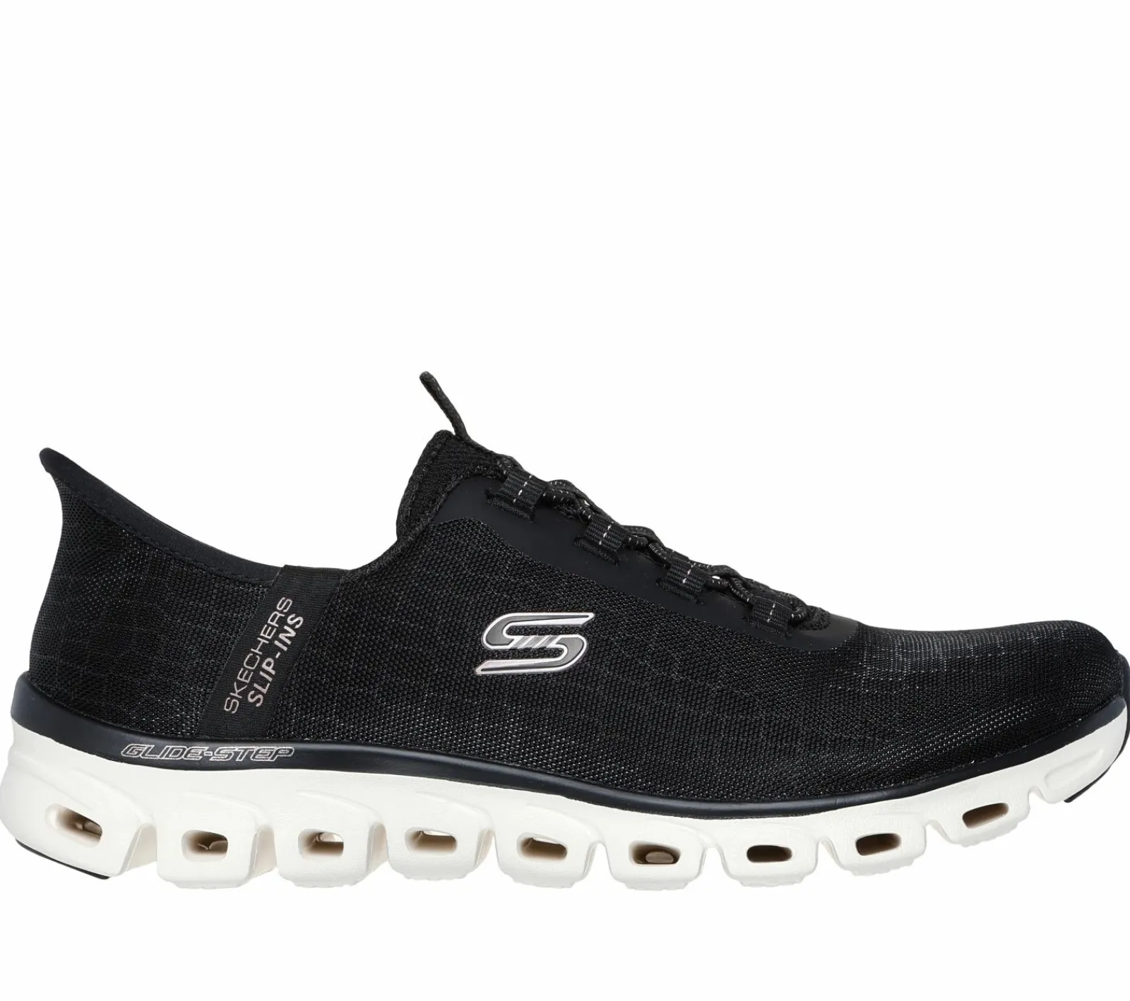 Calçado Sem Atacadores|Hands Free Slip-Ins-SKECHERS Slip-ins: Glide-Step - Prism PRETO / DOURADO ROSA