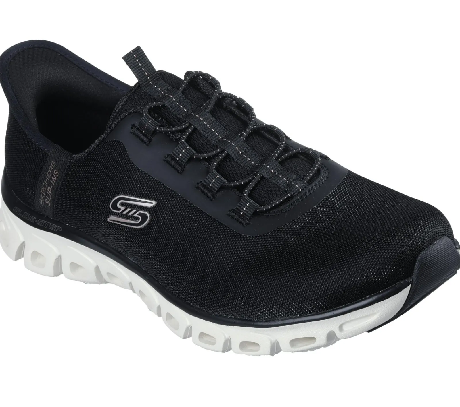 Calçado Sem Atacadores|Hands Free Slip-Ins-SKECHERS Slip-ins: Glide-Step - Prism PRETO / DOURADO ROSA
