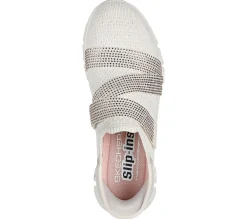 Calçado Sem Atacadores|Hands Free Slip-Ins-SKECHERS Slip-ins: Glide-Step - High Shine NATURAL / DOURADO