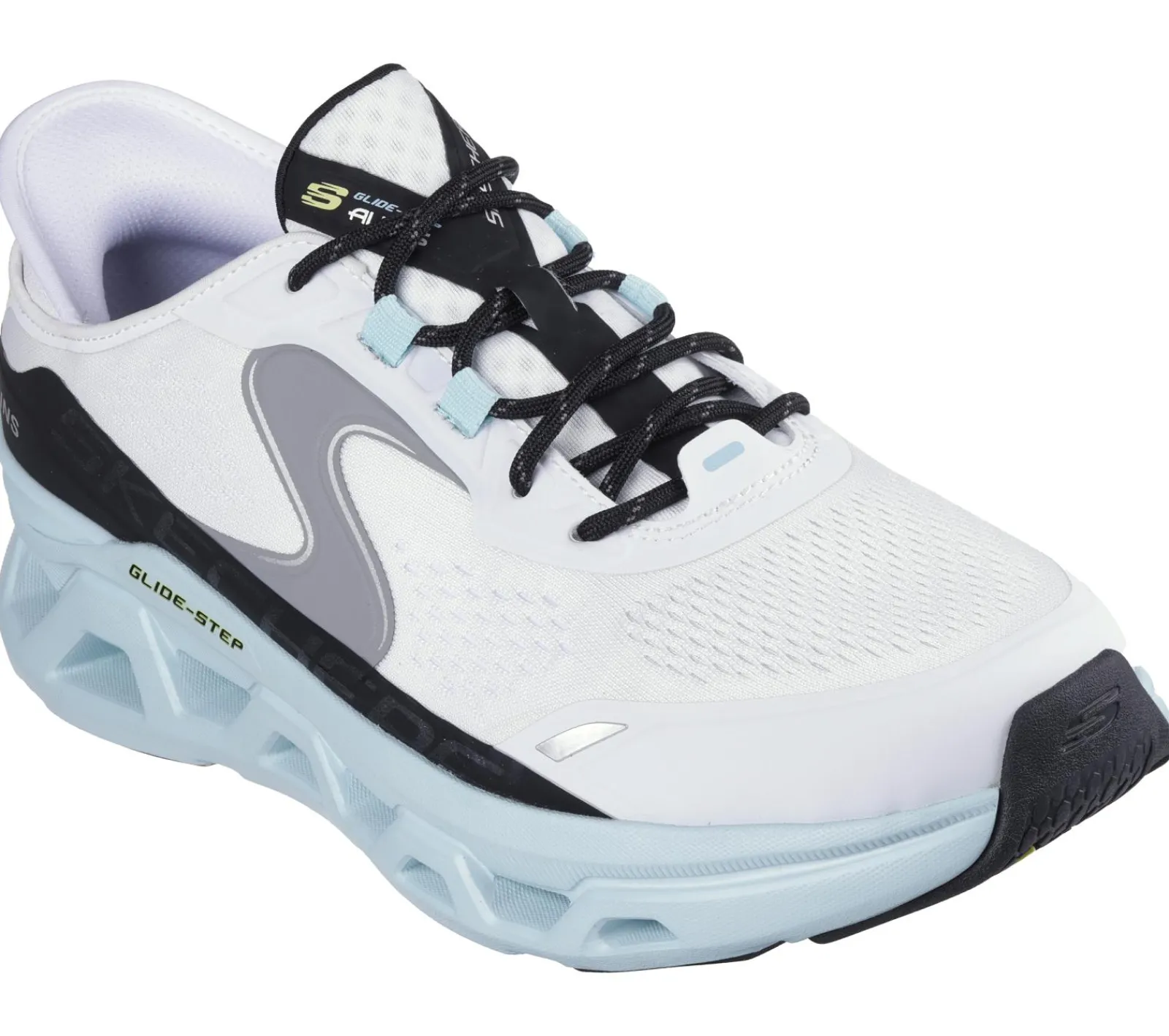 Hands Free Slip-Ins|Sapatilhas-SKECHERS Slip-ins: Glide-Step Altus BRANCO / AZUL