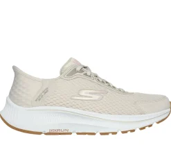 Com Atacadores|Calçado Sem Atacadores-SKECHERS Slip-ins: GO RUN Consistent 2.0 - Endure NATURAL / ROSA