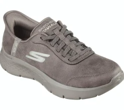 Calçado Sem Atacadores|Hands Free Slip-Ins-SKECHERS Slip-ins: GO WALK Flex - Mali CASTANHO