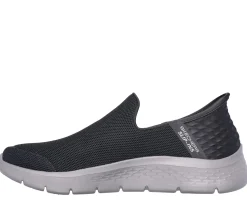 Calçado Sem Atacadores|Hands Free Slip-Ins-SKECHERS Slip-ins: GO WALK FLEX - No Hands CINZENTO ESCURO
