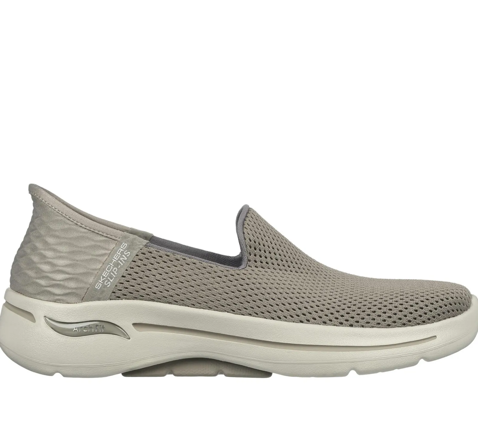 Hands Free Slip-Ins|Sapatilhas Casuais-SKECHERS Slip-ins: GO WALK Arch Fit - Summer TAUPE