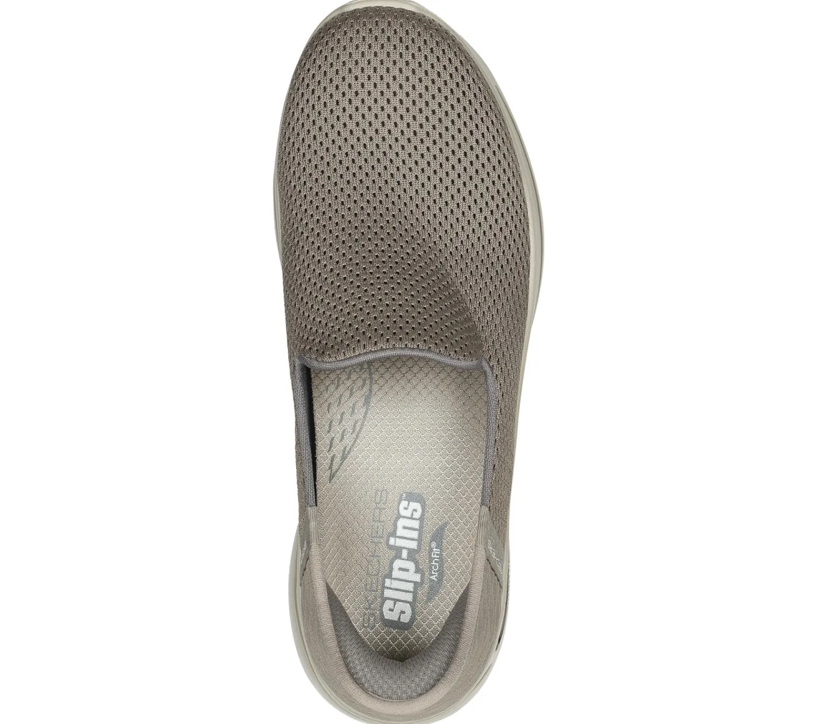 Hands Free Slip-Ins|Sapatilhas Casuais-SKECHERS Slip-ins: GO WALK Arch Fit - Summer TAUPE