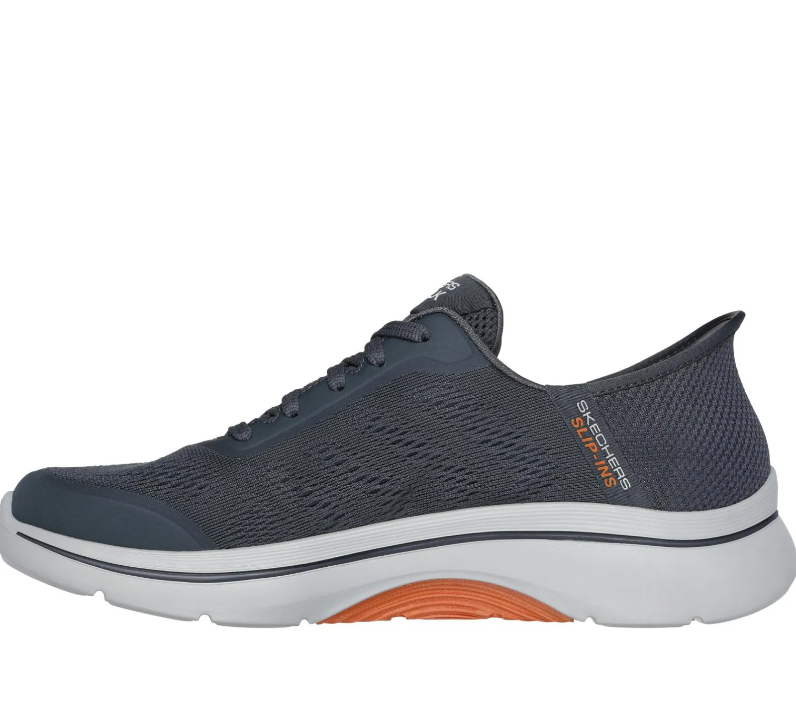Calçado Sem Atacadores|Hands Free Slip-Ins-SKECHERS Slip-ins: GO WALK AF 2.0 - Simplicity 2 CARVÃO / LARANJA