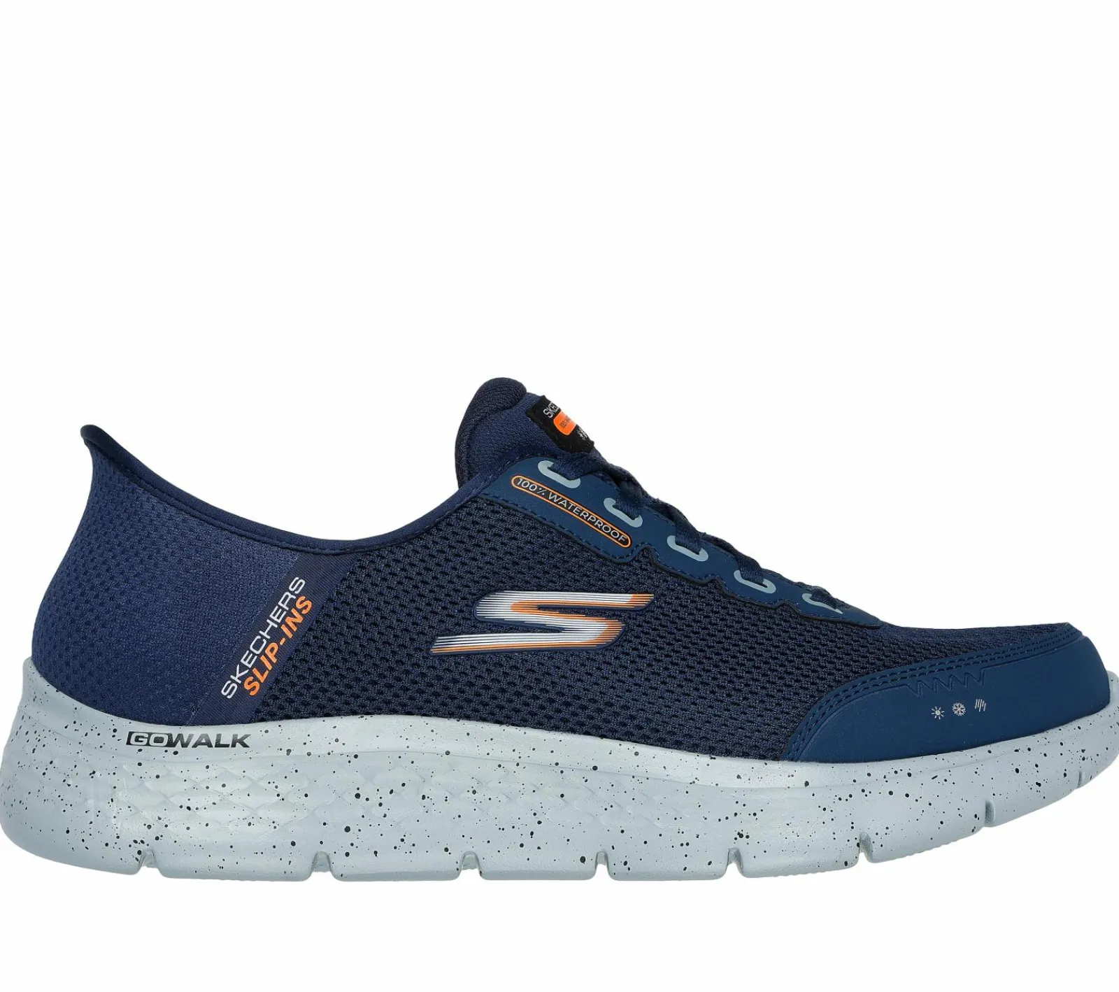 Calçado Sem Atacadores|Hands Free Slip-Ins-SKECHERS Slip-ins: GO WALK Flex - Waterproof NAVY