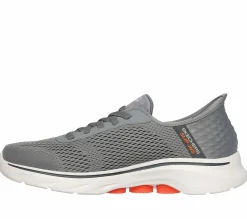 Calçado Sem Atacadores|Hands Free Slip-Ins-SKECHERS Slip-ins: GO WALK 7 - Free Hand 2 CINZENTO / LARANJA