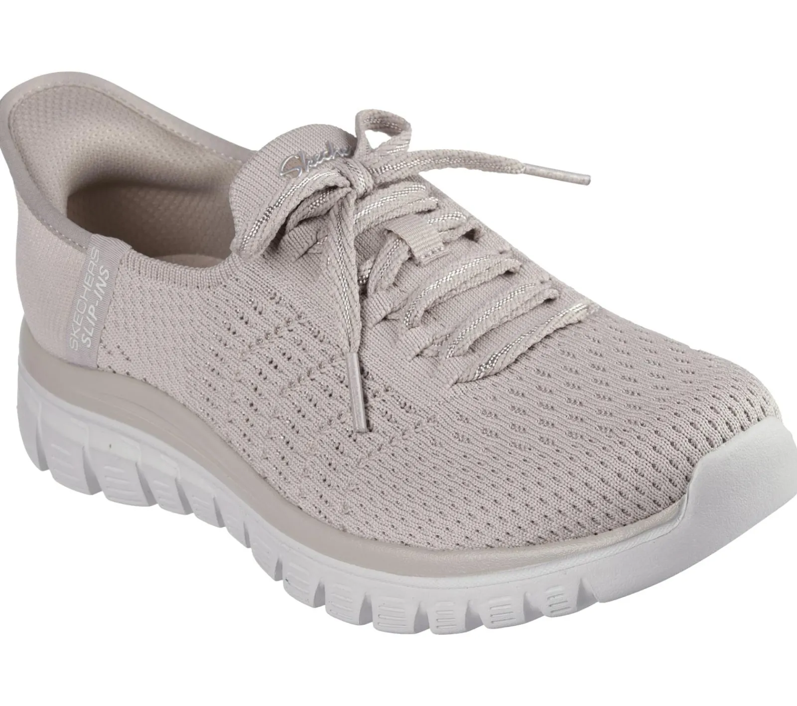 Calçado Sem Atacadores|Hands Free Slip-Ins-SKECHERS Slip-ins: Graceful - First Blush TAUPE
