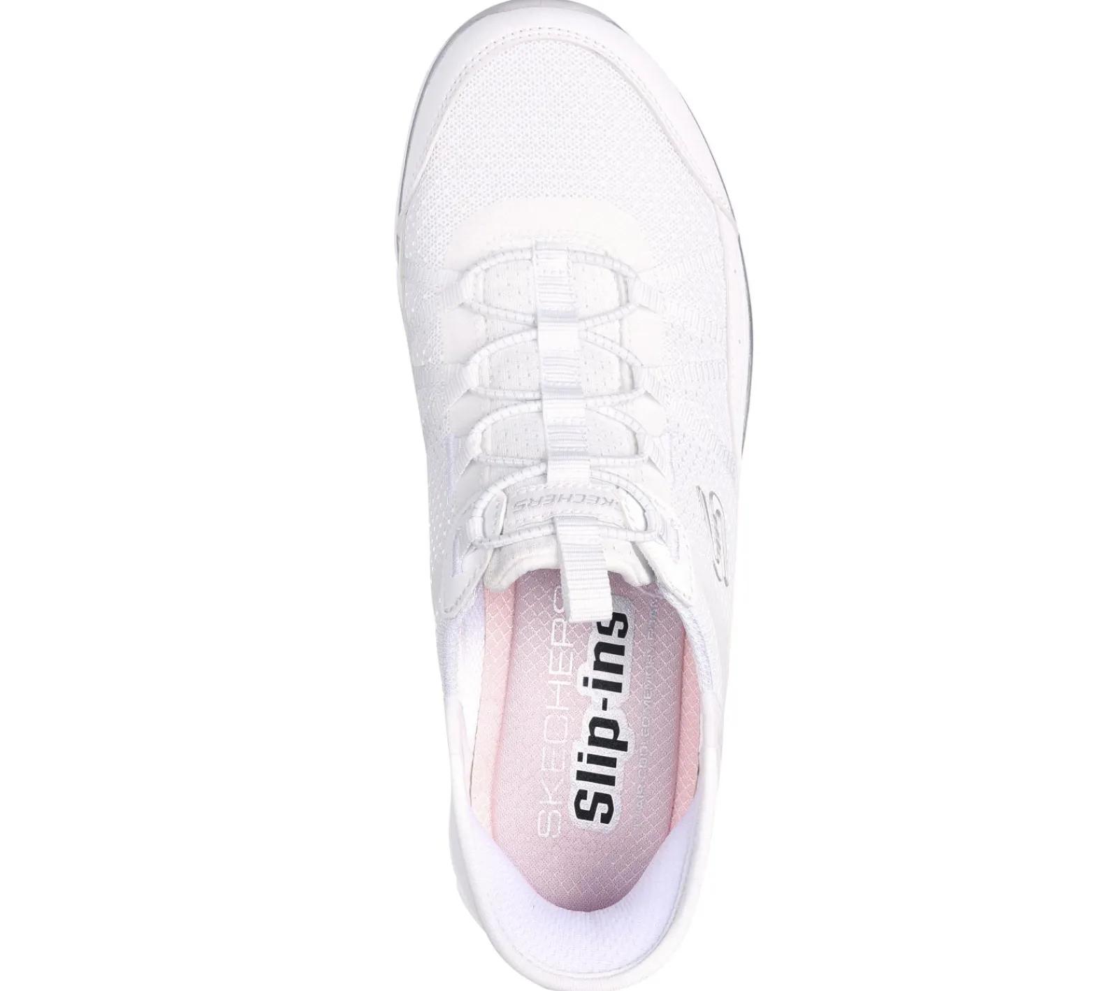 Calçado Sem Atacadores|Hands Free Slip-Ins-SKECHERS Slip-ins: Gratis Sport - Leisurely BRANCO / PRATEADO