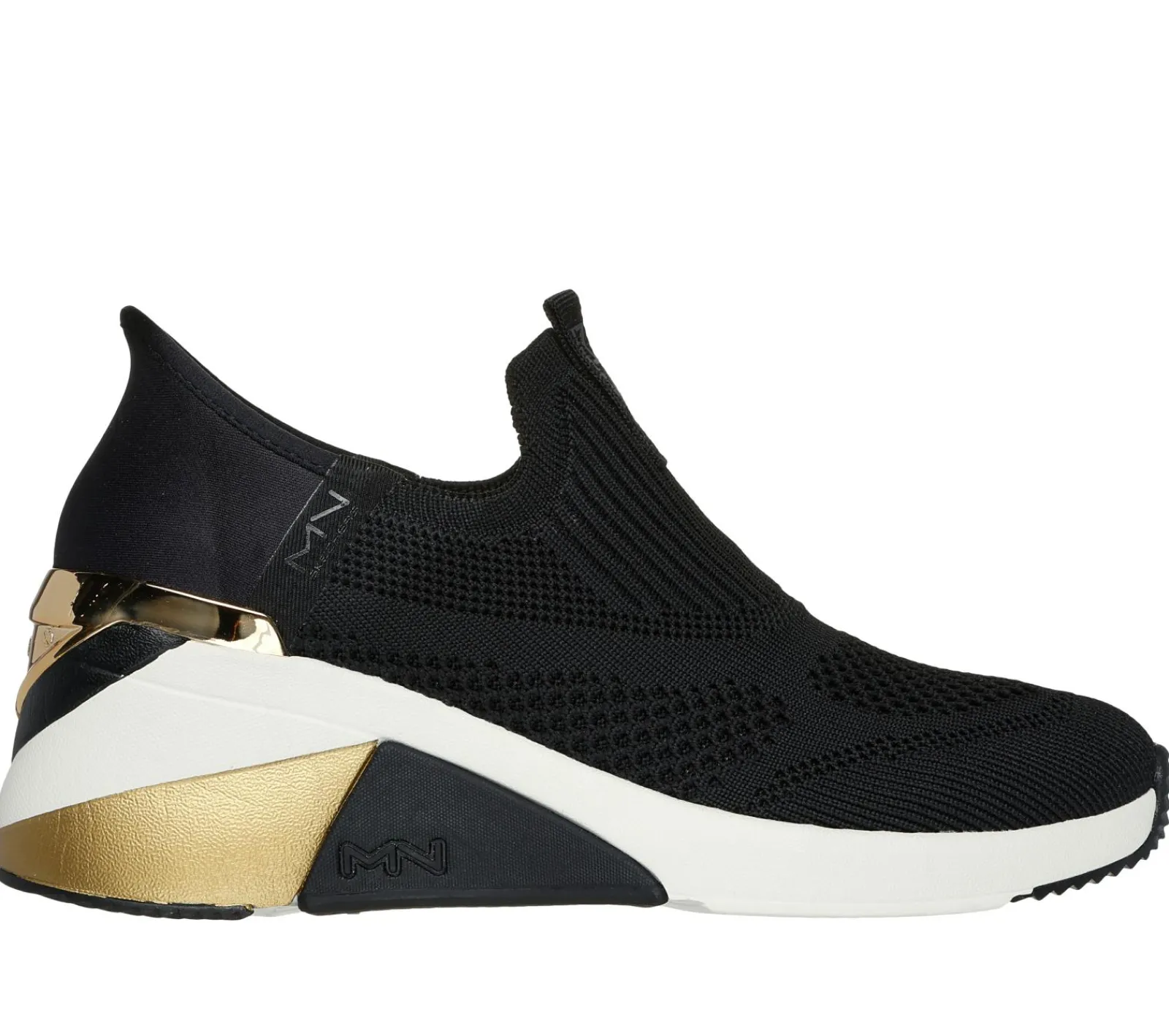 Sapatos De Cunha|Calçado Sem Atacadores-SKECHERS Slip-ins Mark Nason: A Wedge - Crecent PRETO
