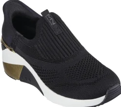 Sapatos De Cunha|Calçado Sem Atacadores-SKECHERS Slip-ins Mark Nason: A Wedge - Crecent PRETO