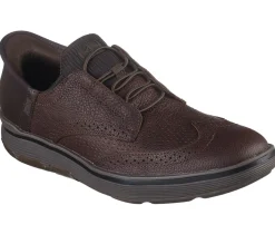 Calçado Sem Atacadores|Hands Free Slip-Ins-SKECHERS Slip-ins Mark Nason: Casual Glide Cell VERMELHO / CASTANHO