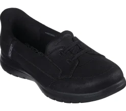 Calçado Sem Atacadores|Sapatilhas Casuais-SKECHERS Slip-ins: On-the-GO Flex PRETO