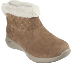 Botas|Hands Free Slip-Ins-SKECHERS Slip-ins: On-the-GO Joy - Cozy Shimmer CASTANHO CLARO