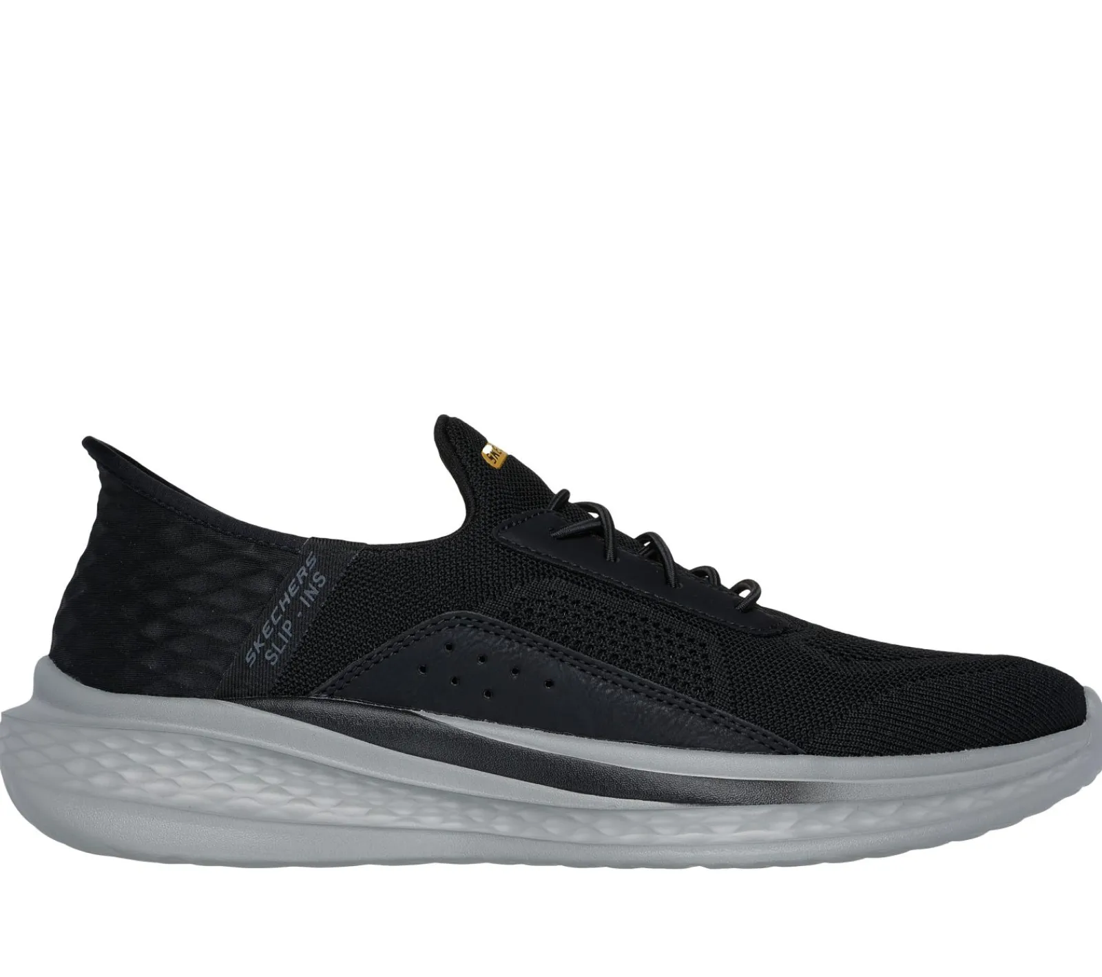 Sapatos Casual|Calçado Sem Atacadores-SKECHERS Slip-ins Relaxed Fit: Slade - Cohen PRETO