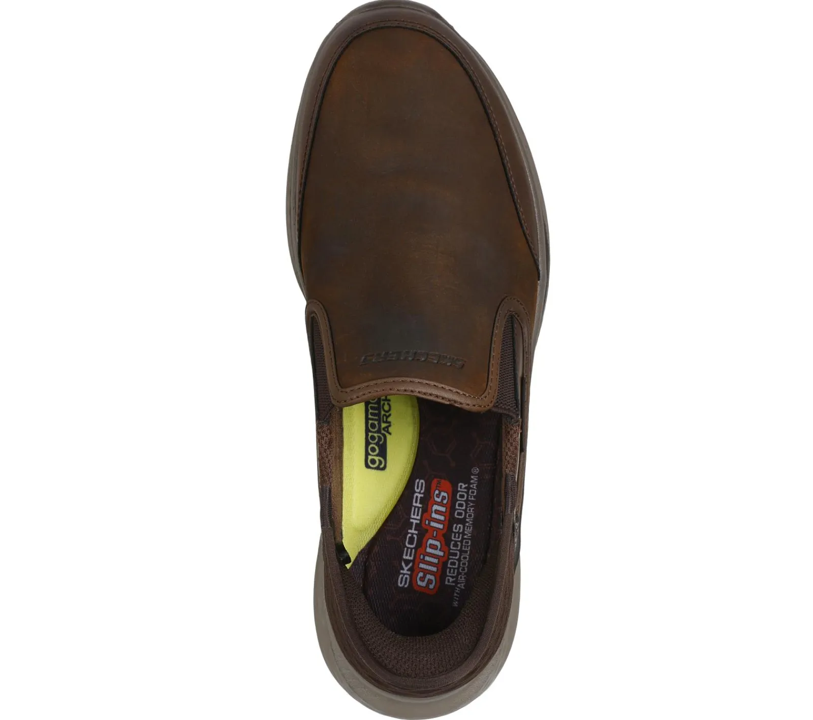 Sapatos Casual|Calçado Sem Atacadores-SKECHERS Slip-ins Relaxed Fit: Slade - Cooper CASTANHO